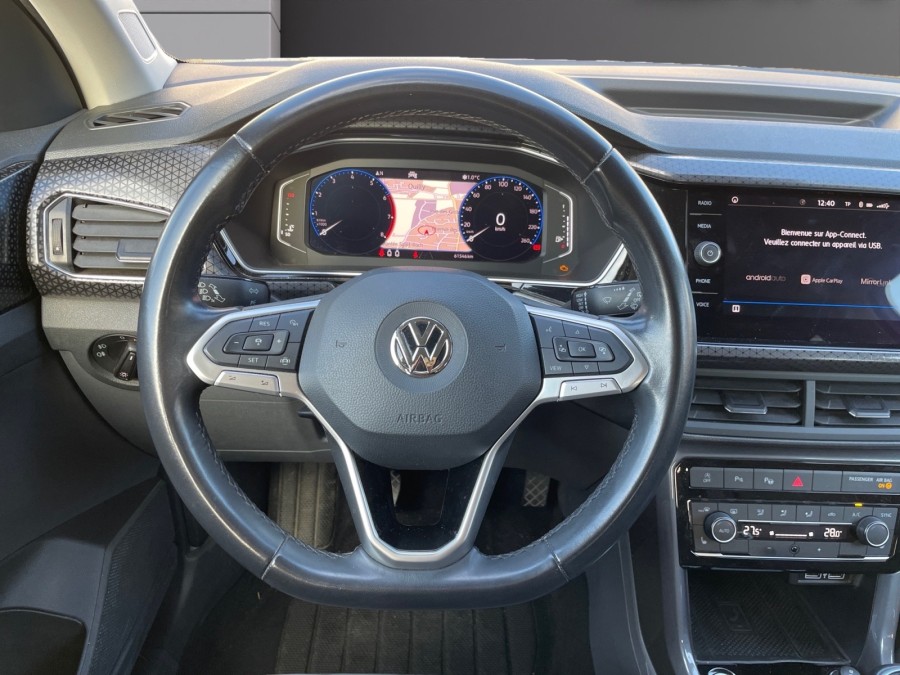 VOLKSWAGEN d'occasion T-CROSS 1.0 TSI 115 CARAT de 2019 Lyon Ouest