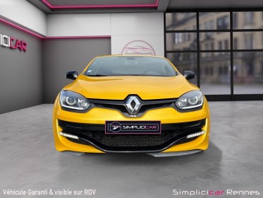 Renault megane iii coupe rs 2.0 265ch - jaune sirius - bose - jantes steev 19 - suivi complet occasion simplicicar rennes...