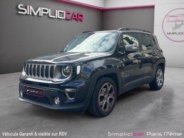 Jeep renegade 1.3 gse t4 150 ch bvr6 limited -cuire complet-camera de reucle et car play-garantie 12 mois occasion paris...