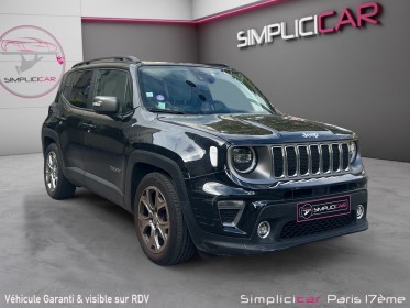 Jeep renegade 1.3 gse t4 150 ch bvr6 limited -cuire complet-camera de reucle et car play-garantie 12 mois occasion paris...