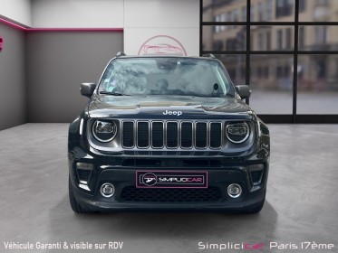 Jeep renegade 1.3 gse t4 150 ch bvr6 limited -cuire complet-camera de reucle et car play-garantie 12 mois occasion paris...