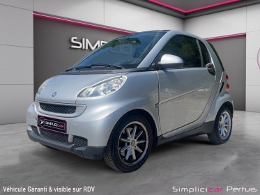 Smart fortwo mhd 71 cv passion garantie 12 mois occasion simplicicar pertuis  simplicicar simplicibike france