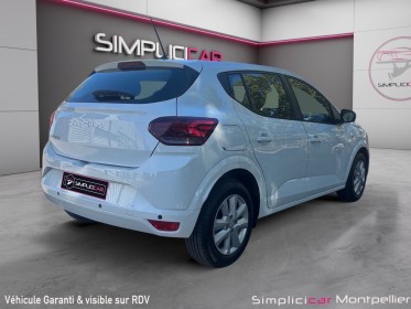 Dacia sandero sce 65 expression garantie 12 mois carplay régulateur climatisation faible consommation occasion montpellier...
