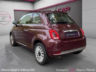 Fiat 500 my17 1.2 69 ch eco pack lounge occasion paris 17ème (75)(porte maillot) simplicicar simplicibike france