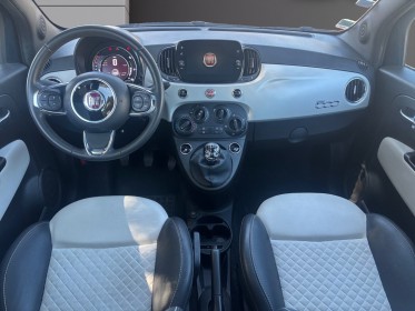 Fiat 500 serie 6 euro 6d 1.2 69 ch eco pack lounge carplay regulateur toit panoramique garantie 12 mois occasion montpellier...