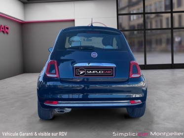 Fiat 500 serie 6 euro 6d 1.2 69 ch eco pack lounge carplay regulateur toit panoramique garantie 12 mois occasion montpellier...