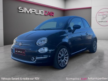 Fiat 500 serie 6 euro 6d 1.2 69 ch eco pack lounge carplay regulateur toit panoramique garantie 12 mois occasion montpellier...