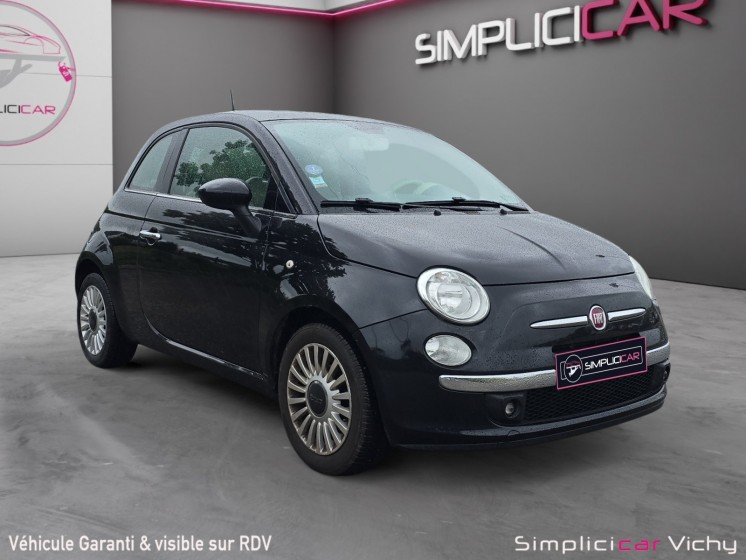 Fiat 500 1.2 8v 69 ch lounge toit panoramique courroie à jour garantie 12 mois occasion simplicicar vichy simplicicar...