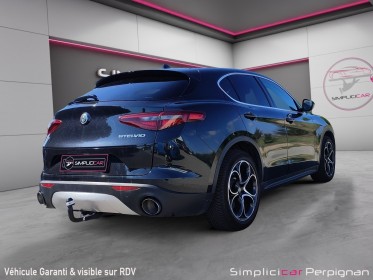 Alfa romeo stelvio my19 2.0t 280 ch q4 at8 lusso - régulateur acc - toit ouvrant panoramique - attelage - ligne rémus -......