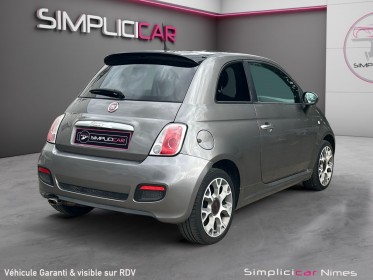 Fiat 500 s 1.2 8v 69 ch - climatisation auto - distri ok - garantie 12 mois occasion simplicicar nimes - rb auto simplicicar...