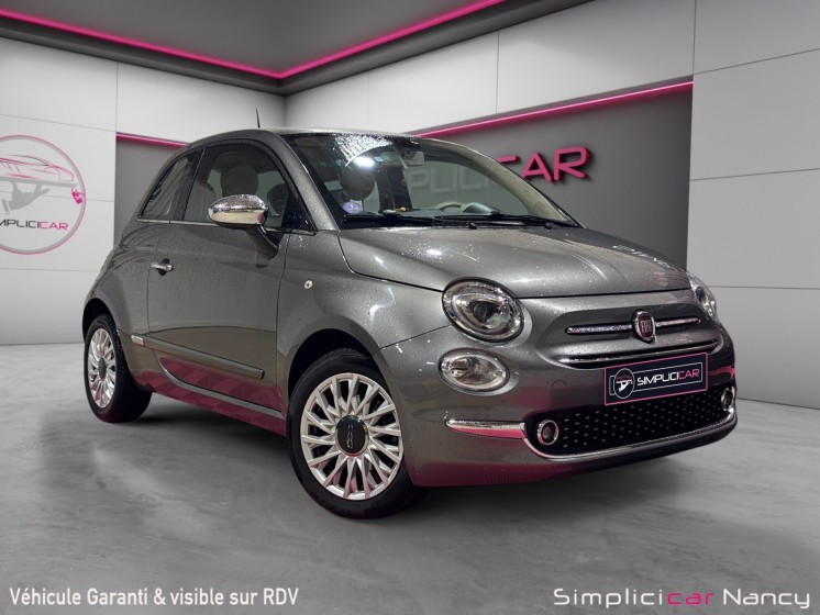Fiat 500 my17 1.2 69ch eco pack finition lounge origine france garantie 12 mois occasion simplicicar nancy simplicicar...