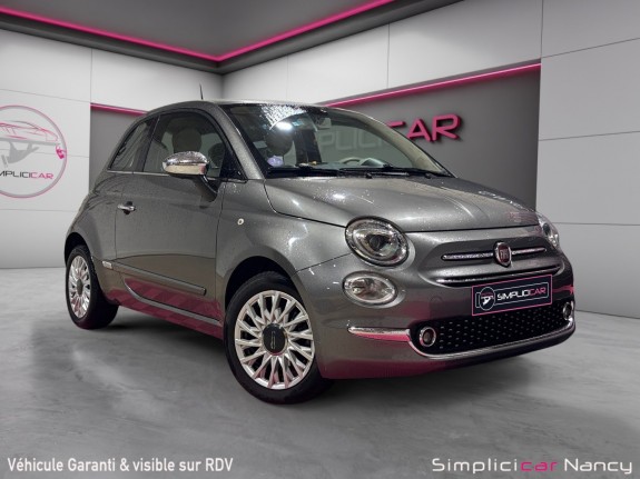 Fiat 500 my17 1.2 69ch eco pack finition lounge origine france garantie 12 mois occasion simplicicar nancy simplicicar...