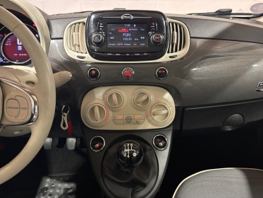 Fiat 500 my17 1.2 69ch eco pack finition lounge origine france garantie 12 mois occasion simplicicar nancy simplicicar...