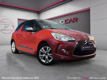 Ds ds 3 puretech 110 ss eat6 so chic - garantie 12 mois occasion parc voitures beauvais simplicicar simplicibike france