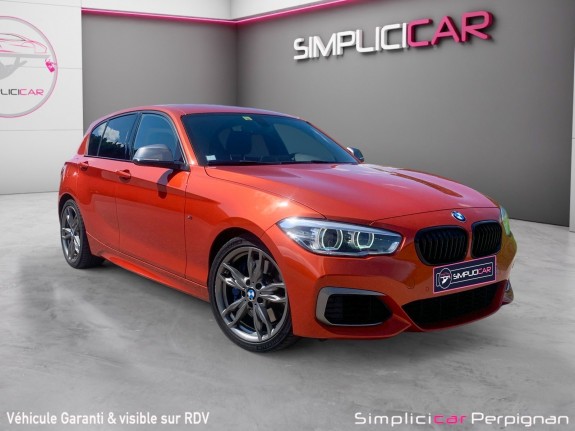 Bmw serie 1 f20 lci m140i 340 ch orange valencia / propulsion / suivi bmw / garantie 12 mois immatriculation française...