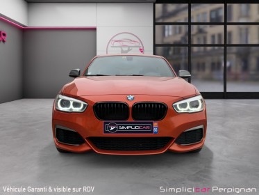 Bmw serie 1 f20 lci m140i 340 ch orange valencia / propulsion / suivi bmw / garantie 12 mois immatriculation française...