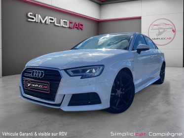 Audi a3 berline 35 tdi 150 s tronic 7 s line - suivi audi - camera -  carplay / android auto - key less - faible km occasion...