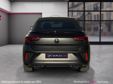 Volkswagen t-roc cabriolet 1.5 tsi evo 150 dsg7 r-line edition black mat - garantie constructeur occasion simplicicar nimes -...