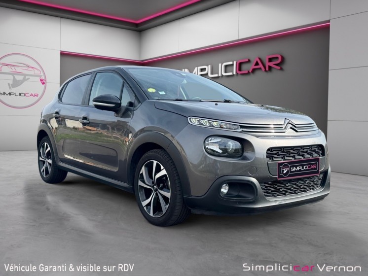 Citroen c3 c3 bluehdi 100 ss bvm5 shine  entretien citroen  applecarplay  garantie 12 mois occasion simplicicar vernon...