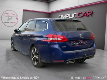 Peugeot 308 sw 2.0 bluehdi 180ch ss eat6 gt, toit panoramique, caméra de recul, palettes au volant, bluetooth, garantie...