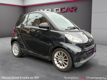 Smart fortwo coupe smart fortwo passion 71ch mhd -cuir complet-toit panoramique-climatisation occasion champigny-sur-marne...