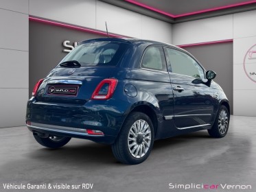 Fiat 500 my17 1.2 69 ch lounge  toit ouvrant  garantie 12 mois occasion simplicicar vernon simplicicar simplicibike france
