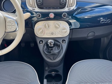 Fiat 500 my17 1.2 69 ch lounge  toit ouvrant  garantie 12 mois occasion simplicicar vernon simplicicar simplicibike france