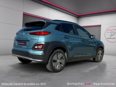Hyundai kona electric que 64 kwh - 204 ch creative carplay siège chauffant garantie 12 mois occasion simplicicar narbonne...