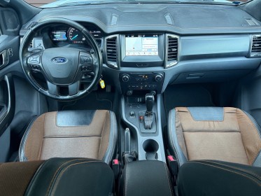 Ford ranger double cabine 3.2 tdci 200 4x4 bva6 wildtrak attelage sièges chauffants couvre benne garantie 12 mois occasion...