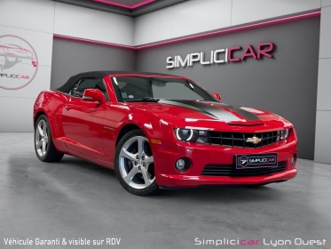 Chevrolet camaro cabriolet v8 6.2 432ch - garantie 12 mois- suivi complet- état proche neuf occasion simplicicar lyon ouest...