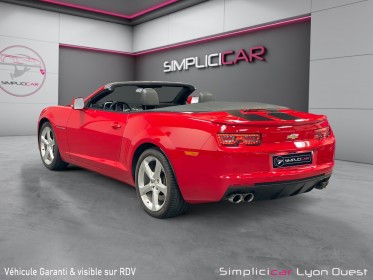 Chevrolet camaro cabriolet v8 6.2 432ch - garantie 12 mois- suivi complet- état proche neuf occasion simplicicar lyon ouest...