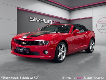 Chevrolet camaro cabriolet v8 6.2 432ch - garantie 12 mois- suivi complet- état proche neuf occasion simplicicar lyon ouest...