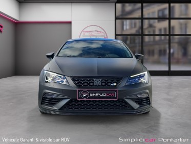 Seat leon cupra 2.0 tsi 300ch dsg6 / covering gris matte/ toit ouvrant occasion simplicicar pontarlier simplicicar...