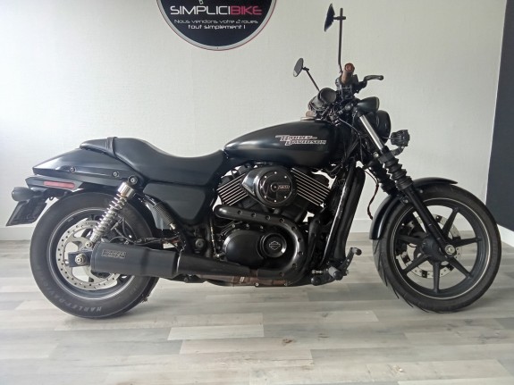 Harley davidson street 750 749 denim garantie 12 mois - bridé a2 occasion parc moto - simplicicar brest simplicicar...