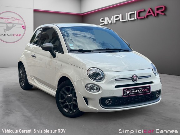 Fiat 500 serie 8 euro 6d-temp 1.2 69 ch s/s dualogic sport occasion cannes (06) simplicicar simplicibike france