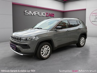 Jeep compass 1.3 phev t4 190 ch 4xe eawd limited/garantie 12 mois/carplay/caméra occasion montreuil (porte de vincennes)(75)...
