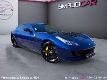 Ferrari gtc4 lusso v12 bleu tour de france  interieur rosso ferrari carnet ferrari visible en agence occasion simplicicar...