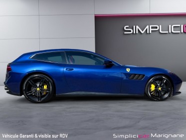 Ferrari gtc4 lusso v12 bleu tour de france  interieur rosso ferrari carnet ferrari visible en agence occasion simplicicar...