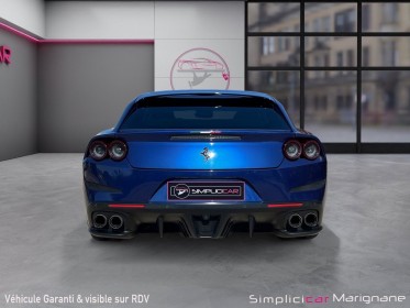 Ferrari gtc4 lusso v12 bleu tour de france  interieur rosso ferrari carnet ferrari visible en agence occasion simplicicar...