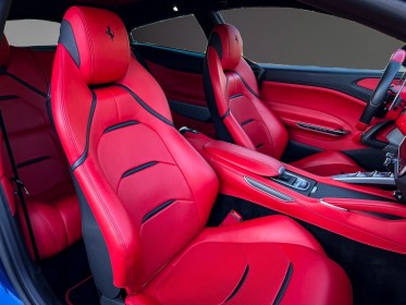 Ferrari gtc4 lusso v12 bleu tour de france  interieur rosso ferrari carnet ferrari visible en agence occasion simplicicar...