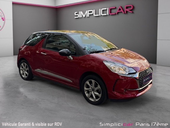 Ds ds 3 puretech 82 bvm so chic / radzr de recul / bluethooth occasion paris 17ème (75)(porte maillot) simplicicar...