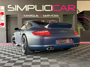 Porsche 911 carrera coupe 997 s coupe 3.8i - covering bleu mat - garantie 12 mois - occasion  simplicicar aix les bains...