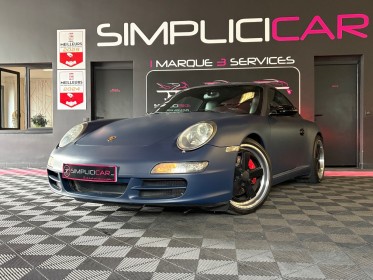 Porsche 911 carrera coupe 997 s coupe 3.8i - covering bleu mat - garantie 12 mois - occasion  simplicicar aix les bains...