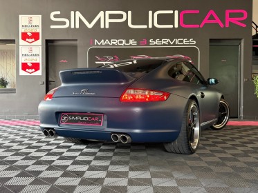 Porsche 911 carrera coupe 997 s coupe 3.8i - covering bleu mat - garantie 12 mois - occasion  simplicicar aix les bains...