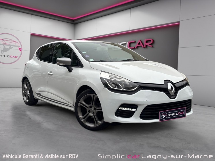 Renault clio iv tce 120 gt edc - camera de recule - sieges chauffants - sellerie cuire  - regulateur / limiteur de vitesse...