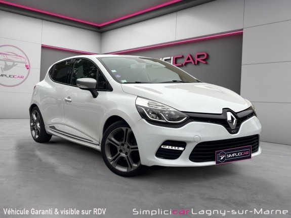 Renault clio iv tce 120 gt edc - camera de recule - sieges chauffants - sellerie cuire  - regulateur / limiteur de vitesse...