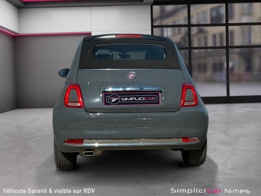 Fiat 500c serie 4 1.2 69 ch lounge - radar de recul - bluetooth - garantie 12 mois occasion simplicicar nimes - rb auto...