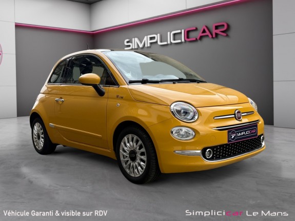 Fiat 500 my17 0.9 85 ch twinair ss lounge toit panoramique garantie 12 mois occasion simplicicar le mans simplicicar...