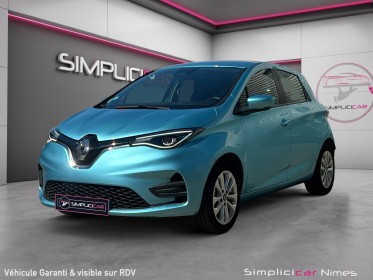 Renault zoe r110 zen - carplay - batterie location - garantie 12 mois occasion simplicicar nimes - rb auto simplicicar...