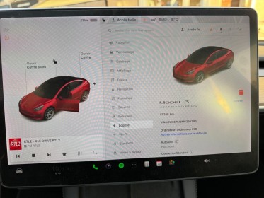 Tesla model 3 autonomie standard plus rwd / becquet arr carbone / garantie 12 mois occasion paris 17ème (75)(porte maillot)...